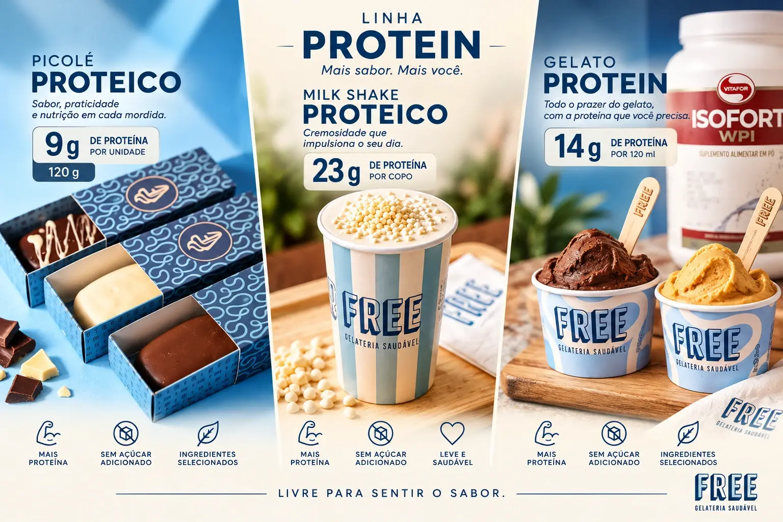 Produtos da Linha Protein Free